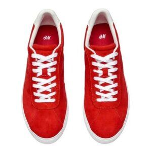 H&M Red "suede" Sneakers